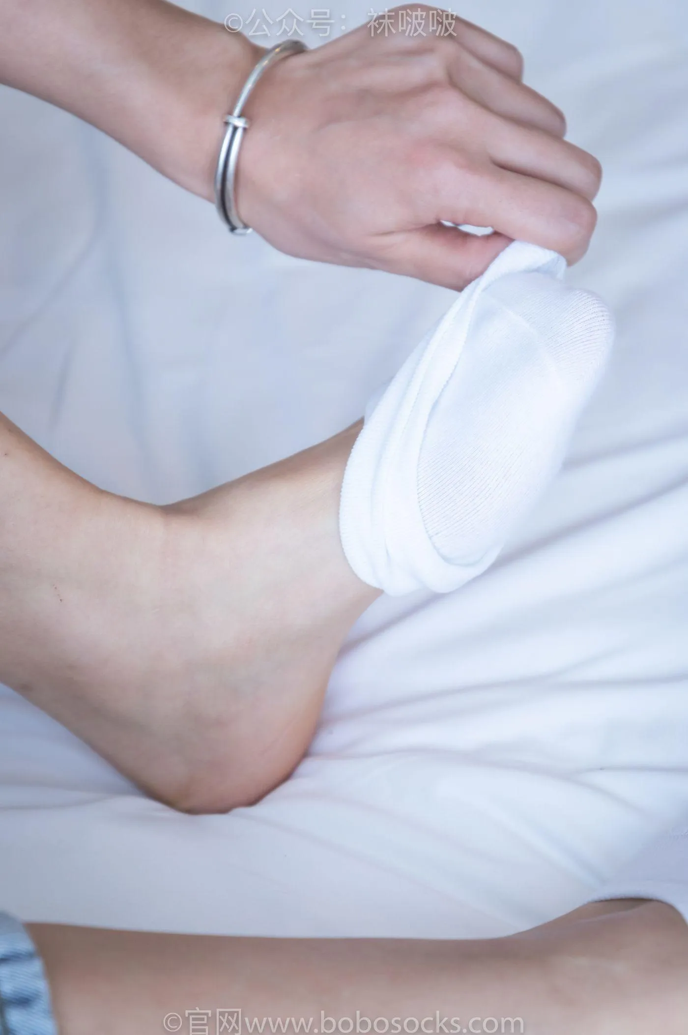 [BoBoSocks袜啵啵]NO.024 涵涵-板鞋、白棉袜、裸足 [134P]插图9